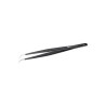 ideal-tek 155mm Stainless Steel Fine, Square, Bent ESD Safe Tweezer 775.SANE0