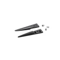 ideal-tek 40mm Plastic Carbon Fibre Straight Strong Bevel Thick ESD Safe Replaceable Tweezer A249CF
