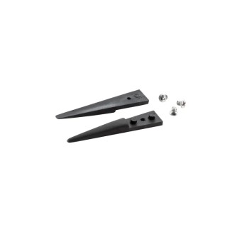 ideal-tek 40mm Plastic Carbon Fibre Straight Strong Bevel Thick ESD Safe Replaceable Tweezer A249CF