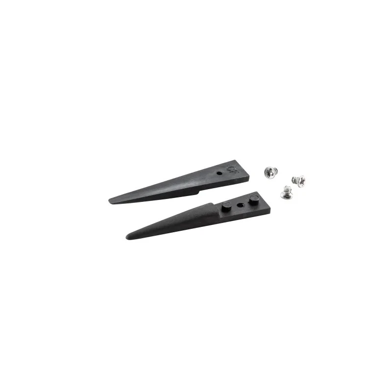 ideal-tek 40mm Plastic Carbon Fibre Straight Strong Bevel Thick ESD Safe Replaceable Tweezer A249CF