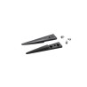 ideal-tek 40mm Plastic Carbon Fibre Straight Strong Bevel Thick ESD Safe Replaceable Tweezer A249CF