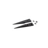 ideal-tek 40mm Carbon Fibre Plastic Fine Strong Straight Pointed ESD Safe Replaceable Tweezer A259CF