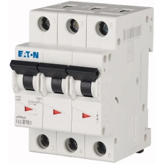 Siemens xEffect Miniature Circuit Breaker, 3-Pole, 16A, Type B Thermal Magnetic Trip, 415V AC, IP20, 10 kA 278847 FAZ-B16/3