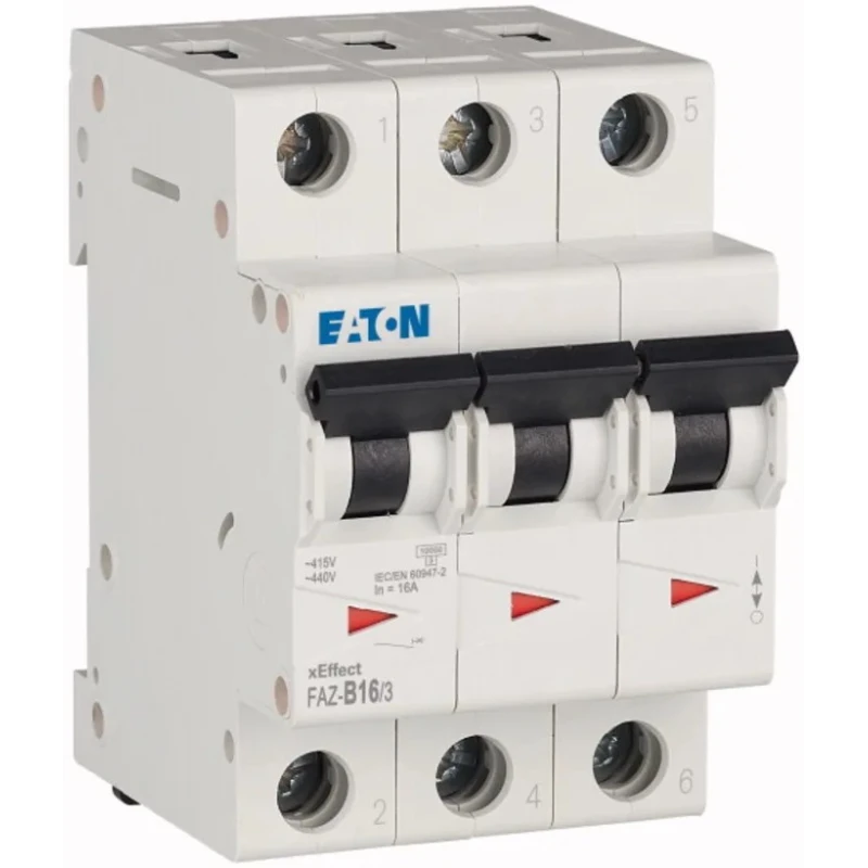 Siemens xEffect Miniature Circuit Breaker, 3-Pole, 16A, Type B Thermal Magnetic Trip, 415V AC, IP20, 10 kA 278847 FAZ-B16/3