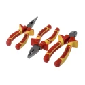 RS PRO VDE Insulated 3-Piece Plier Set Combination Pliers, Cutters, Long Nose Pliers 847-3734