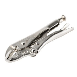 RS PRO Locking Plier 178mm Overall Chrome Vanadium Steel Cushion Grip Sand Blasted Nickel Plated 847-3740