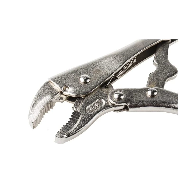 RS PRO Locking Plier 178mm Overall Chrome Vanadium Steel Cushion Grip Sand Blasted Nickel Plated 847-3740