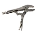 RS PRO Locking Plier 178mm Overall Chrome Vanadium Steel Cushion Grip Sand Blasted Nickel Plated 847-3740