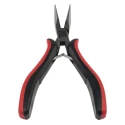 RS PRO 1-Piece Long Nose Plier Serrated, Ergonomic Handle, High Carbon Steel, Polished Finish, 5.7in Overall 847-3793