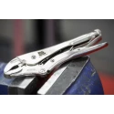 RS PRO Locking Plier Curved Jaw, Nickel Plated Chrome Vanadium Steel, 254mm Overall Length 847-3759