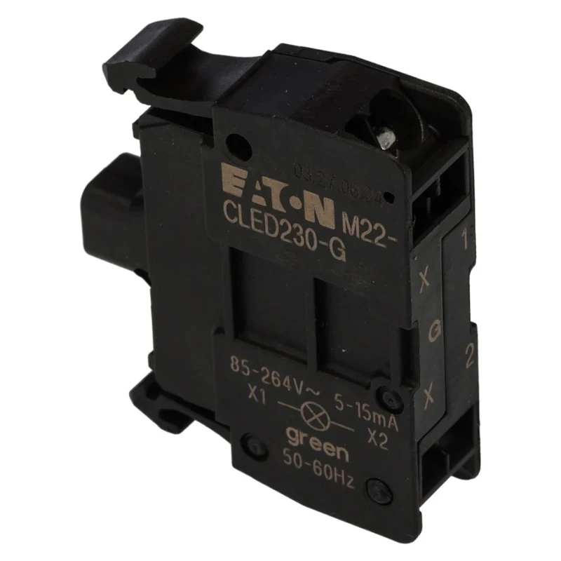 Eaton RMQ Titan M22 Series LED Light Block 264V AC Green Illumination 15mA 216577 M22-CLED230-G