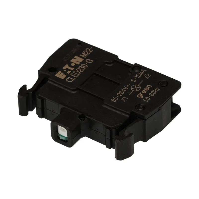 Eaton RMQ Titan M22 Series LED Light Block 264V AC Green Illumination 15mA 216577 M22-CLED230-G