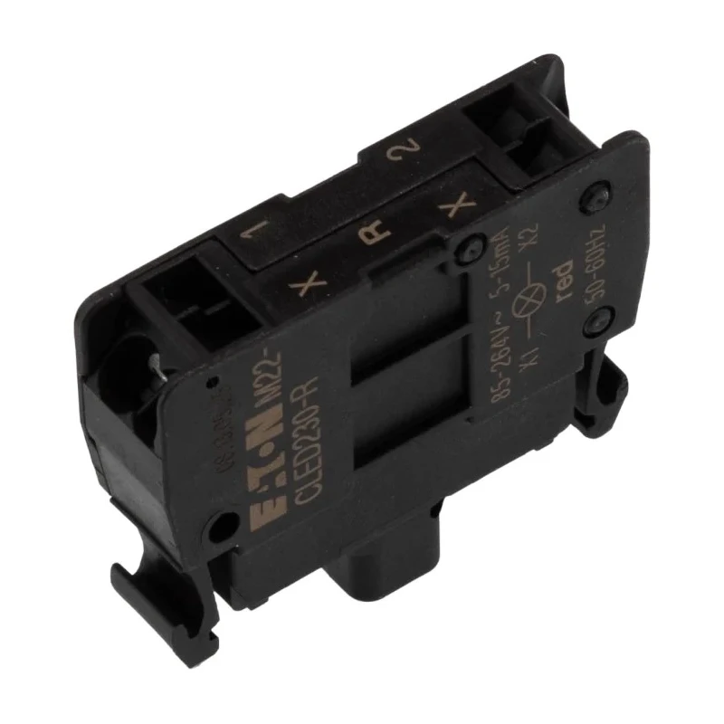Eaton RMQ Titan M22 Series Light Block LED Element Red Illumination 264V AC 15mA Cage Clamp Terminal 216576 M22-CLED230-R