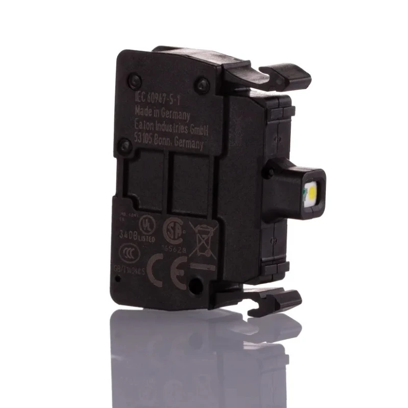 Eaton M22 Series Light Block, LED Illuminated, White Light, 264V AC, 15mA Current Rating, IP20 216575 M22-CLED230-W