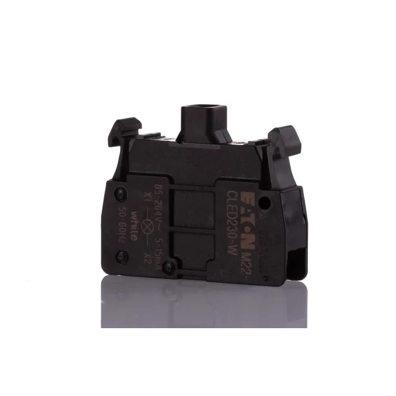 Eaton M22 Series Light Block, LED Illuminated, White Light, 264V AC, 15mA Current Rating, IP20 216575 M22-CLED230-W