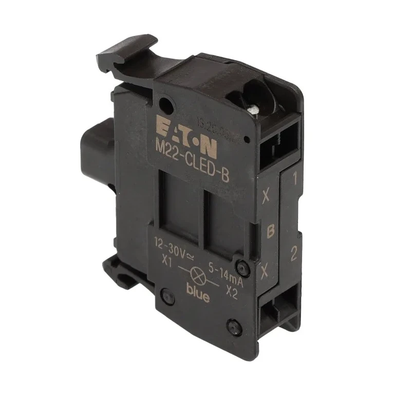 Eaton RMQ Titan M22 Series Light Block 12 V AC/DC Blue LED, 1 NO/1 NC Contact Configuration 218061 M22-CLED-B