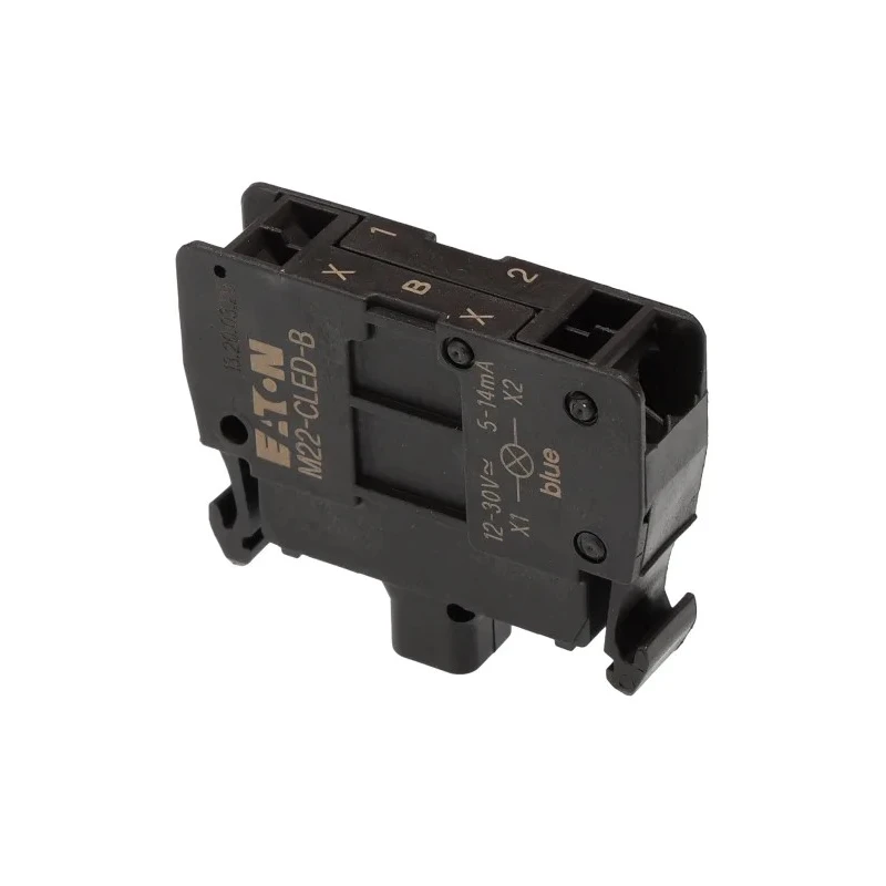 Eaton RMQ Titan M22 Series Light Block 12 V AC/DC Blue LED, 1 NO/1 NC Contact Configuration 218061 M22-CLED-B