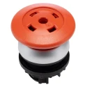 Eaton RMQ Titan Series Red Momentary Mushroom Push Button Head, 22 mm Cutout, IP67 Protection 216731 M22-DP-R-X