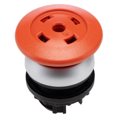 Eaton RMQ Titan Series Red Momentary Mushroom Push Button Head, 22 mm Cutout, IP67 Protection 216731 M22-DP-R-X