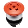 Eaton RMQ Titan Series Red Momentary Mushroom Push Button Head, 22 mm Cutout, IP67 Protection 216731 M22-DP-R-X