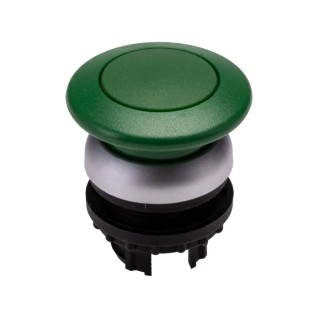 Eaton RMQ Titan M22 Series Green Momentary Mushroom Push Button Head, 22mm Cutout, IP67 216716 M22-DP-G