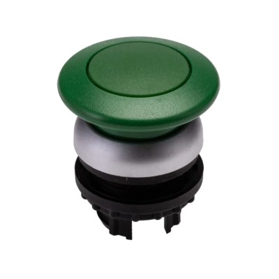 Eaton RMQ Titan M22 Series Green Momentary Mushroom Push Button Head, 22mm Cutout, IP67 216716 M22-DP-G