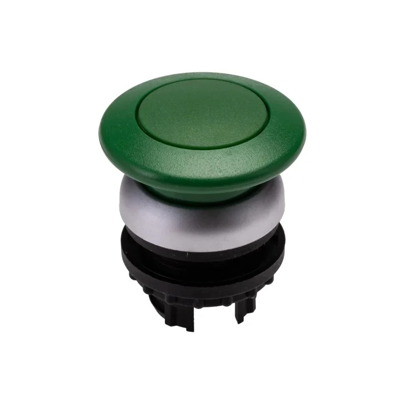 Eaton RMQ Titan M22 Series Green Momentary Mushroom Push Button Head, 22mm Cutout, IP67 216716 M22-DP-G