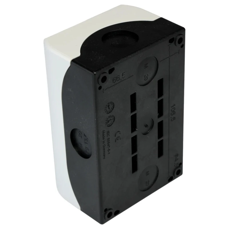 Eaton Grey Plastic RMQ Titan M22 Push Button Enclosure 2 Hole 22 mm Diameter 229235 M22-I2-PG