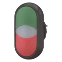 Eaton RMQ Titan M22 Series Illuminated Push Button Switch Panel Mount 22mm Cutout Red Green 1 NO 1 NC 216699 M22S-DDL-GR
