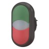Eaton RMQ Titan M22 Series Illuminated Push Button Switch Panel Mount 22mm Cutout Red Green 1 NO 1 NC 216699 M22S-DDL-GR