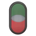 Eaton RMQ Titan M22 Series Illuminated Push Button Switch Panel Mount 22mm Cutout Red Green 1 NO 1 NC 216699 M22S-DDL-GR