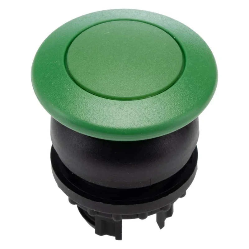 Eaton RMQ Titan M22 Series Panel Mount Push-Button Switch, Spring Return, Momentary, 22 mm Cutout, IP67 216717 M22S-DP-G