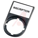 Eaton Legend Plate Holder with Insert for Use with 22.5 mm Modular Pushbuttons and Indicating Light 256798 M22S-ST-X53