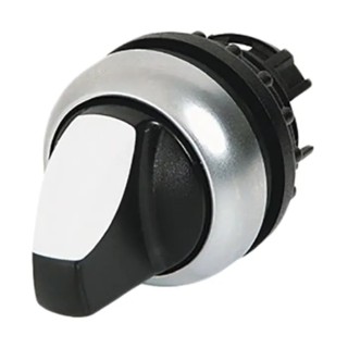 Eaton M22 Series 2 Position Selector Switch Head, 22 mm Cutout, Black Handle, IP66 216874 M22-WKV