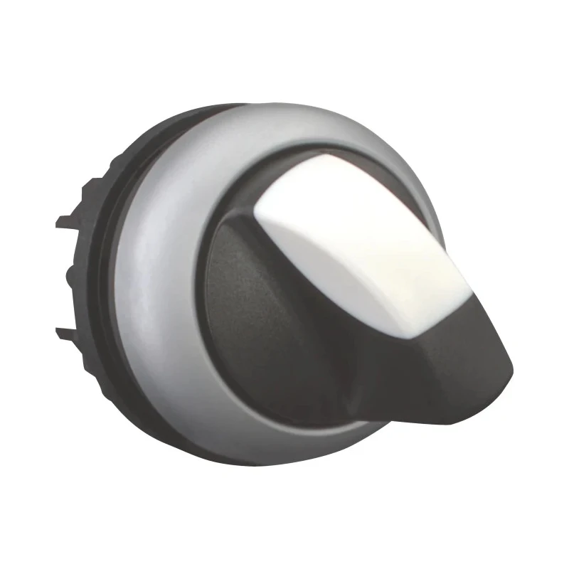 Eaton M22 Series 2 Position Selector Switch Head, 22 mm Cutout, Black Handle, IP66 216874 M22-WKV