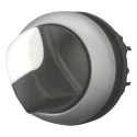 Eaton M22 Series 2 Position Selector Switch Head, 22 mm Cutout, Black Handle, IP66 216874 M22-WKV