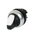 Eaton M22 Series 2 Position Illuminated Selector Switch Head 22 mm Cutout, Black Handle, IP66 216823 M22-WRLK-W