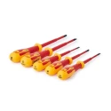 CK Insulated Pozidriv and Slotted Screwdriver Set, 5-Piece, VDE Approved, 100-125 mm T49283D
