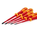 CK Insulated Pozidriv and Slotted Screwdriver Set, 5-Piece, VDE Approved, 100-125 mm T49283D
