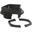 RS PRO 5 Cable Gland Kit with 1 x Cable Gland M50, Black RAL 9005, Polyamide 6.6, IP66 Rated, UL 94 V-0, 72x72x39.7 185-6105