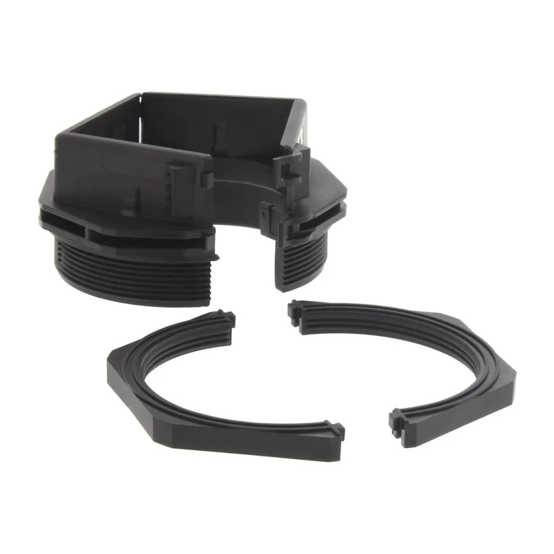 RS PRO Black Polyamide 6.6 Separable Cable Gland Kit M63, Halogen-Free, IP66 Rated, Series 5 185-6106