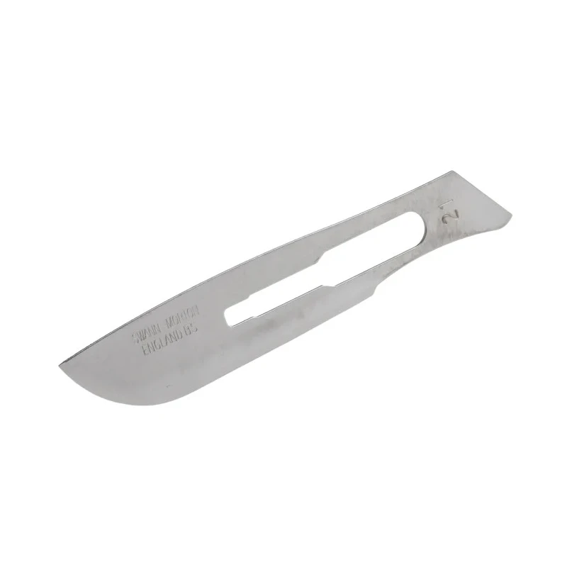 Swann-Morton Carbon Steel Curved Scalpel Blade No.21, 100 Pieces per Package 1107