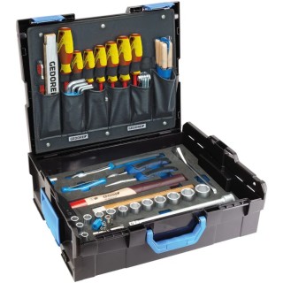 Gedore 58 Piece Engineer Tool Kit with Case, VDE/1000V Approved, Professional Electrical & Mechanical Tool Set 2658194