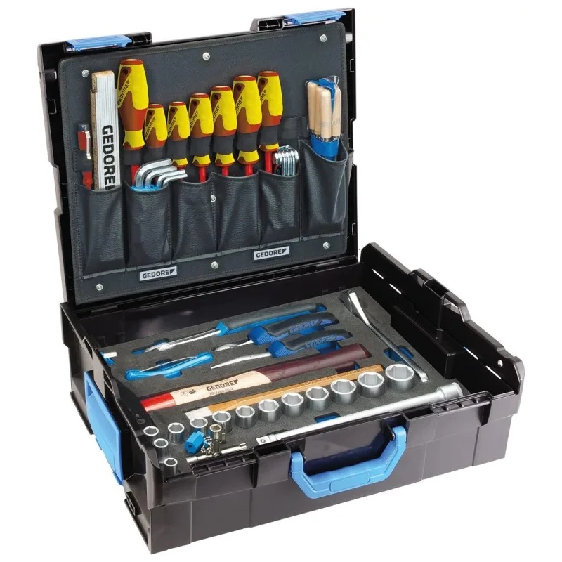Gedore 58 Piece Engineer Tool Kit with Case, VDE/1000V Approved, Professional Electrical & Mechanical Tool Set 2658194