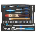 Gedore 58 Piece Engineer Tool Kit with Case, VDE/1000V Approved, Professional Electrical & Mechanical Tool Set 2658194