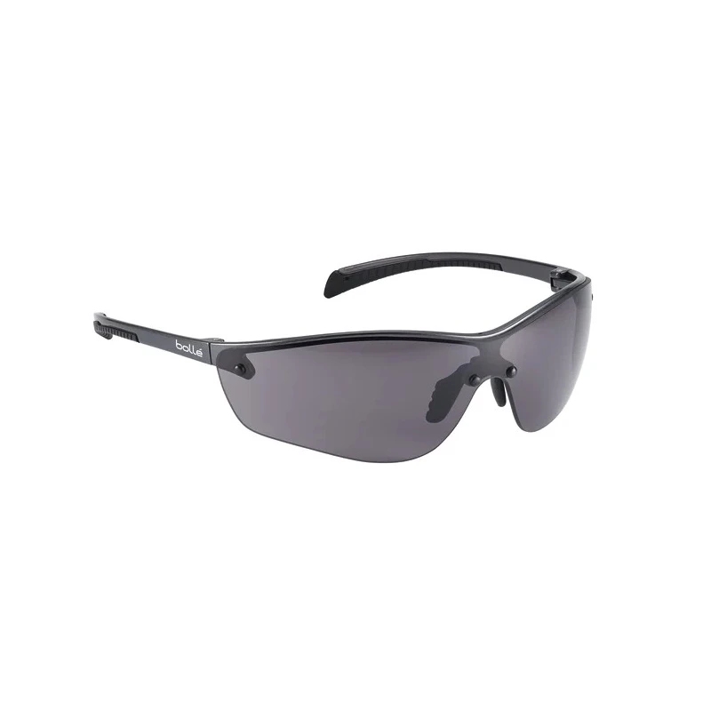 Bolle Safety SILIUM+ Safety Glasses with Anti-Fog Coating, Impact Resistant, Anti-Scratch, Smoked Polycarbonate Lens SILPPSF