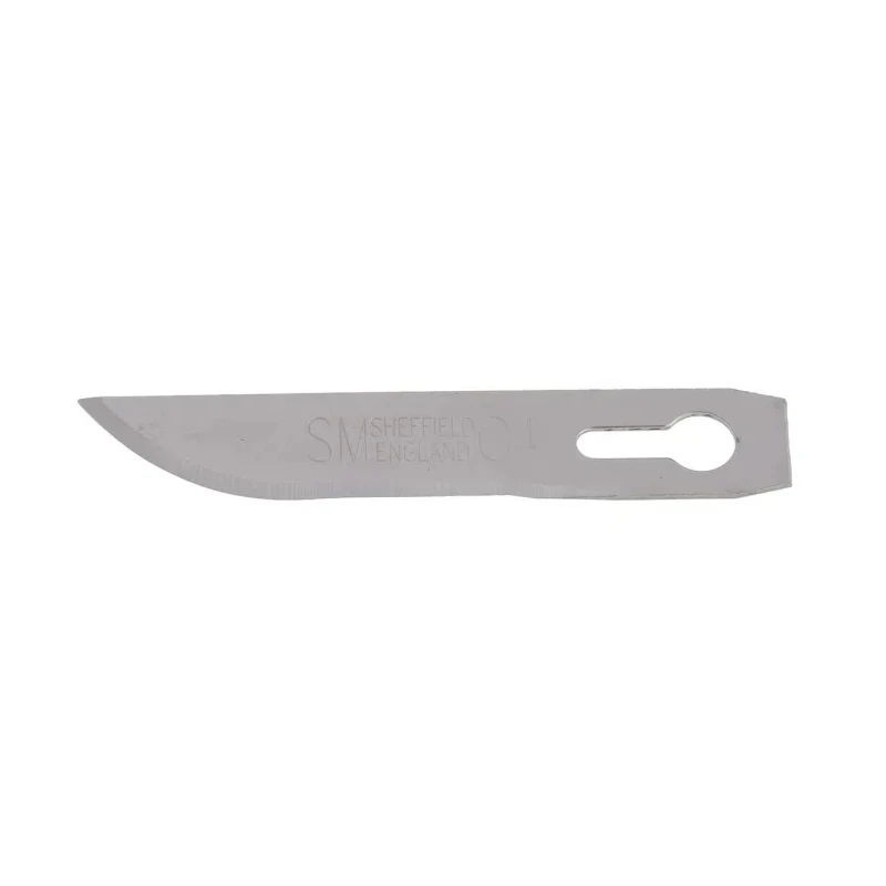 Swann-Morton Carbon Steel Curved Scalpel Blade SM 04, Heavy Duty Surgical Style, 50 Pieces 4214