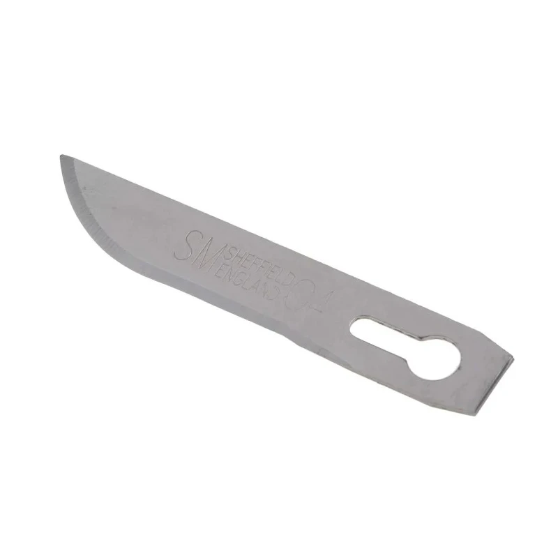 Swann-Morton Carbon Steel Curved Scalpel Blade SM 04, Heavy Duty Surgical Style, 50 Pieces 4214