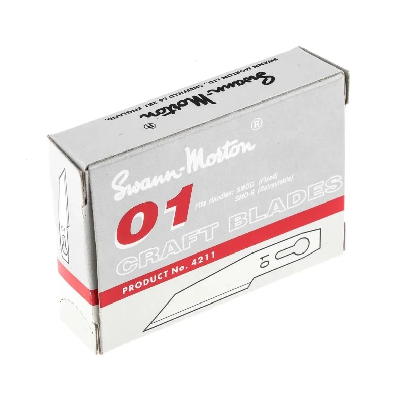 Swann-Morton Carbon Steel Flat Scalpel Blade 50 Pieces SM01