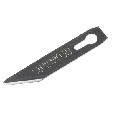 Masterplug Carbon Steel Flat Scalpel Blade 50 Pieces SM03B